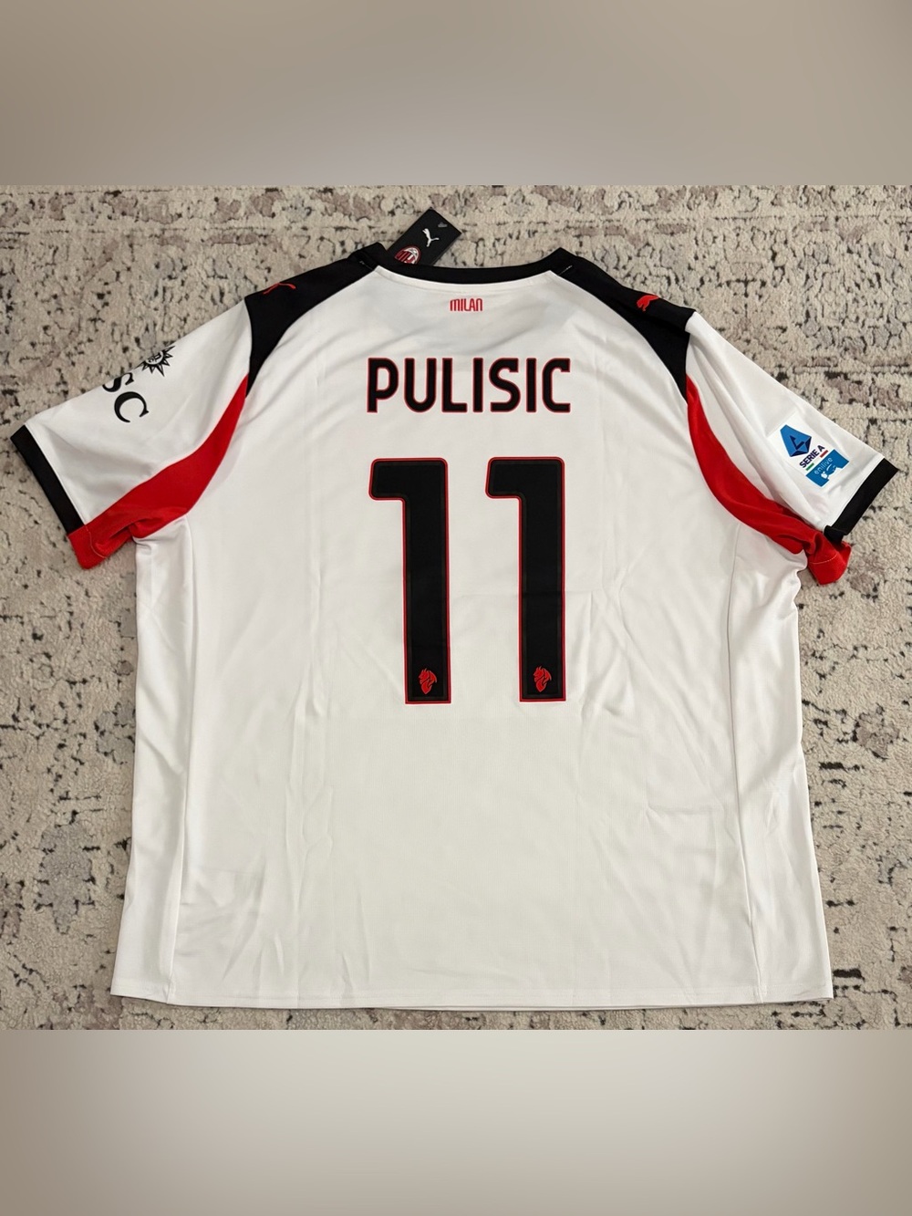 Puma Official AC Milan 2025/26 Christian Pulisic 779971-02 Jersey Men’s Sz: XXL